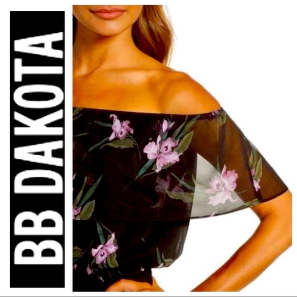 NWT BB Dakota Off the Shoulder Floral Romper - Picture 13 of 17